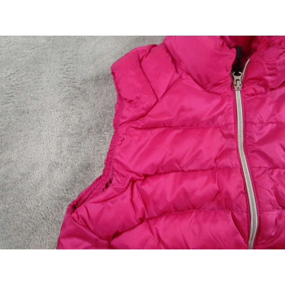 RLX Vest Girls Large Pink Down Full Zip Logo Pockets Ralph Lauren Outdoor‎
